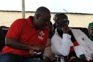 Former Presidents John Mahama and John Evans Atta Mills