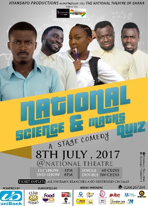 Nyansapo productions is the producer for National Science and Maths Quiz comedy