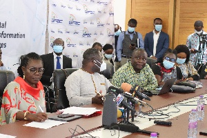 Minister of Communications, Mrs Ursula Owusu-Ekuful, others at the event