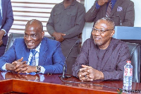 Haruna Iddrisu (L) and Clement Apaak (R) in a pose together at an event