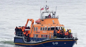 People thought to be migrants were rescued by the RNLI on Tuesday
