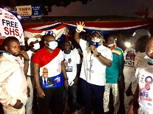Kojo Oppong Nkrumah with Mike Oquaye Jnr, others