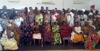 Konadu Agyemang Rawlings with Queen mothers