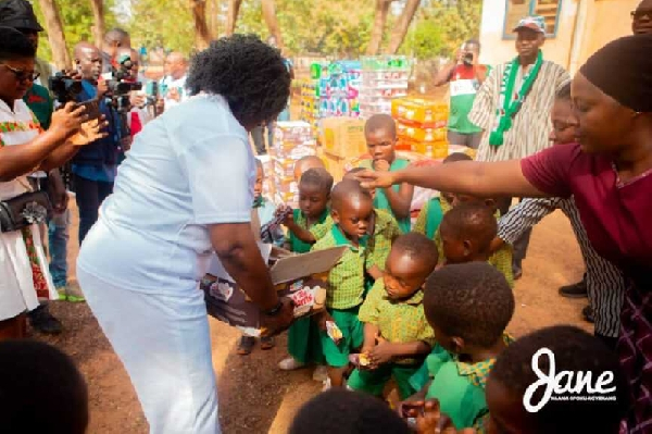 Prof. Jane Naana Opoku-Agyemang, among some of the Nyohini Children’s Home members