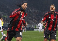 Ronaldinho and Kevin-Prince Boateng played together at A.C Milan