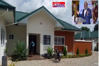 The plush CRIG Guest House at Bole [Inset; Former President John Mahama].