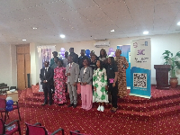 Stakeholders in a group photograph after the launch in Accra