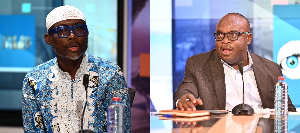 Awudu Enusah (left), and George Anti-Kwakye speaking on Eye on Port