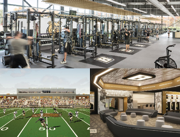 Images from the Bryant University training facility