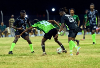 Players battling for glory in the 2026 UG Corporate Football League