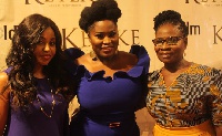 Lydia Forson [middle], her mum [right] and a friend [left]