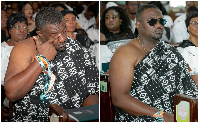 John Dumelo captured in grief at his father's funeral