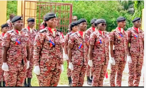 Some officers of the Ghana National Fire Service