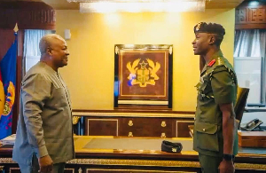 John Dramani Mahama with Colonel Abdul Wahab Issah