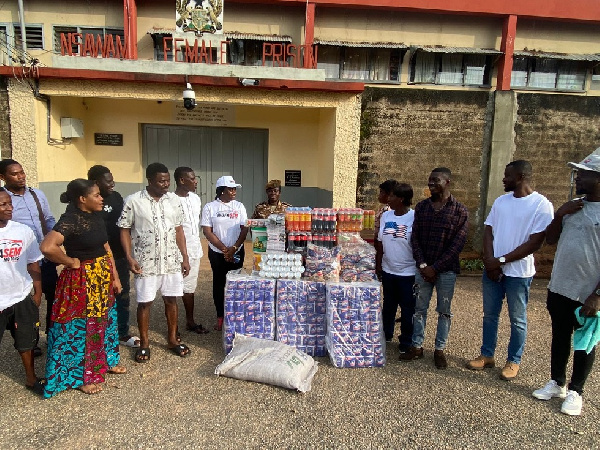 WOFASEM Motors donating to the Nsawam Female Prison