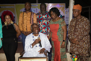 Professor Zikpitor Ladé Wosornu (seated) with delegation from the CAA and other bodies