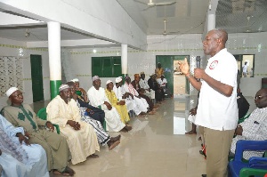 Vice President, Paa Kwesi Bekoe Amissah-Arthur addresses Zongo Chiefs.