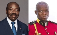 President Ali Bongo (left); coup leader General Brice Oligui Nguema (right)