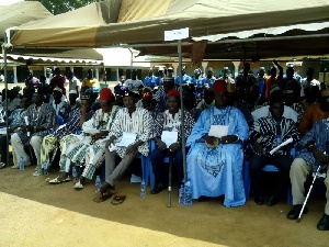 The traditional chiefs of Navrongo at the durbar