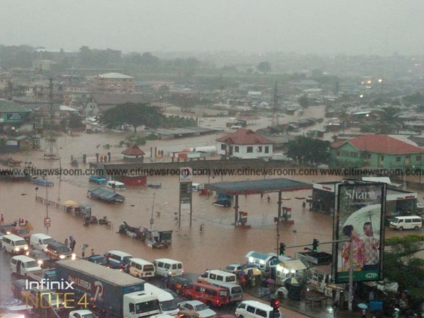 File photo of the flood in Kumasi