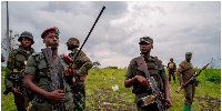 This file photo shows M23 rebels in Kibumba, eastern Democratic Republic of Congo