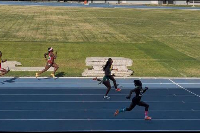 Janet Mensah was disqualified from the women’s 100m race