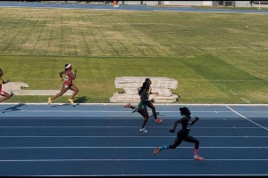 Janet Mensah was disqualified from the women’s 100m race