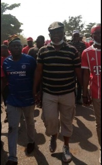 National Vice-Chair of the NDC, Chief Sofo Azoka spotted during the protest