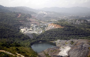Aerial View Obuasi Mine