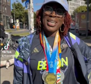 Nana Serwaa Wiafe is a six-star major marathon winner in the world