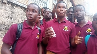Some students who explained issues to GhanaWeb
