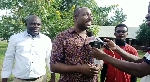 John Boadu speaking to media at Kumawu