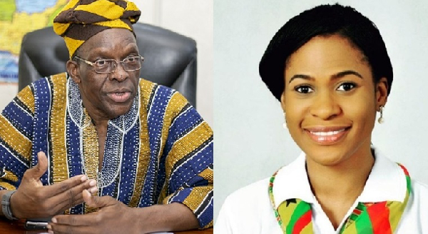 From left to right, Speaker of Parliament, Alban Bagbin and Ebi Bright