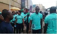 Some of the staff of the Registrar of Companies in the streets