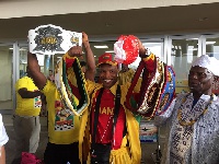 Alhassan Okoe Okine arrives in Ghana