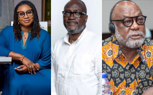 L-R: Charlotte Osei, Prof. Kwasi Prempeh and Prof. Kwame Karikari