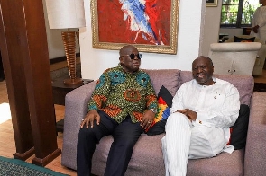 Akufo-Addo with the Minister of Finance, Ken Ofori-Atta