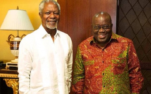 President Nana Addo Dankwa Akufo-Addo and the late Kofi Annan