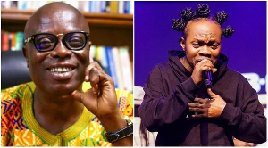 Oheneba Ntim Barima (L) says the late Daddy Lumba (R) was poisoned through fufu Oheneba Ntim Barima (L) says the late Daddy Lumba (R) was poisoned through fufu