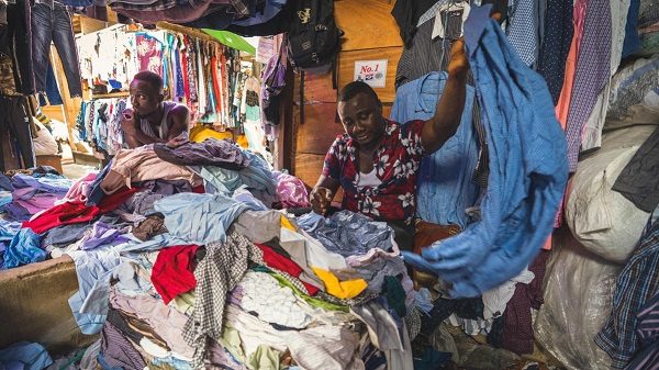 A second-hand clothes vendor | File photo