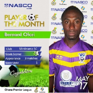 Bernard Ofori scored four goals in three Premier League matches
