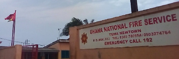 Ghana National Fire Service, Tema - Newtown station entrance
