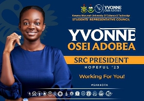 Yvonne Osei Adobea is the first female SRC president in KNUST