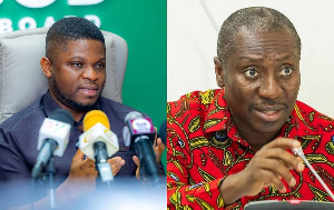 Alexander Afenyo-Markin (R) has criticised GoldBod CEO, Sammy Gyamfi (L)