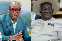 Paul Adom-Otchere (L) has dragged Prof Kwamena Ahwoi (R) into suggestions that he is not a lawyer
