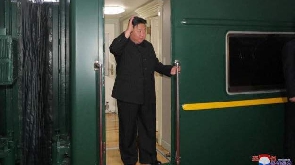 Kim don enter Russia for suspected arms discussion wit Putin