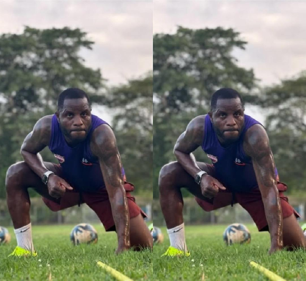 Wakaso training at the Ajax Park