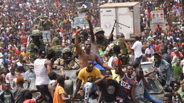 Citizens protested when there was coup in Guinea