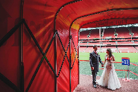 supporters can now exchange vows inside the famous stadium