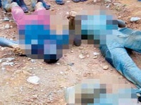Four small scale miners were found dead near a mining site on sunday